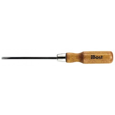 Tournevis BOST Manche bois mécanicien - Lame plate - 6,5 X 125 mm - 606200