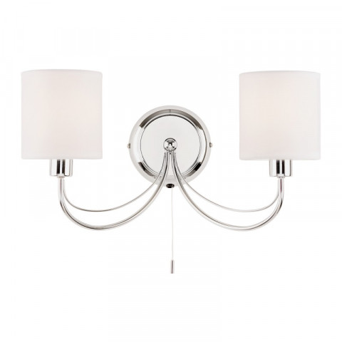 Applique phantom, chrome et abat-jour blanc
