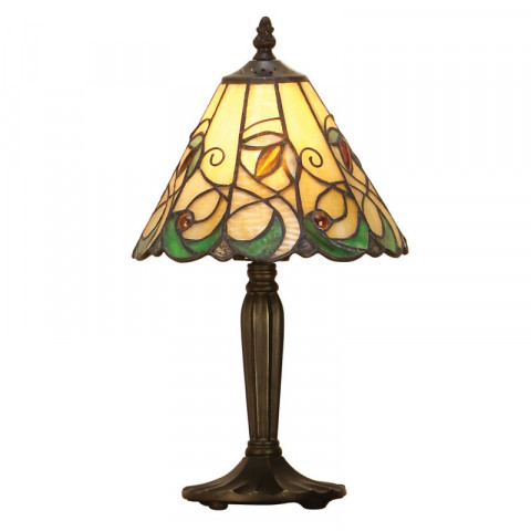 Lampe 20 cm jamelia, verre et résine