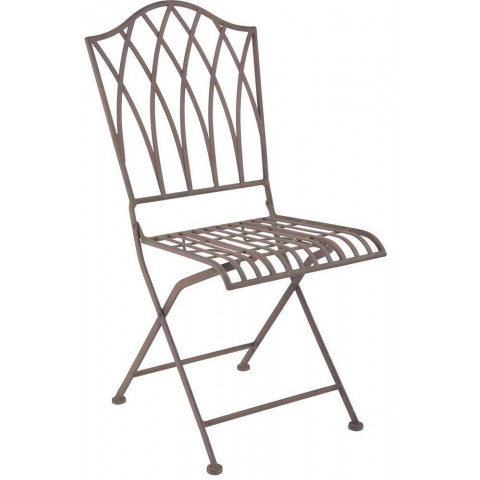 Chaise pliable en métal