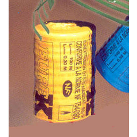 Dispositif avertisseur - Grillage jaune pour le gaz le rouleau de 100 mètres