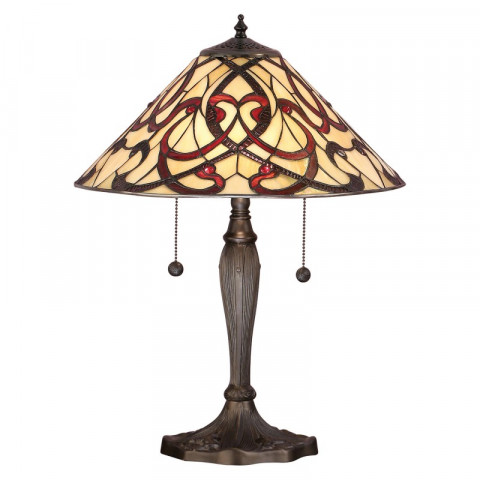 Lampe ruban, verre et résine