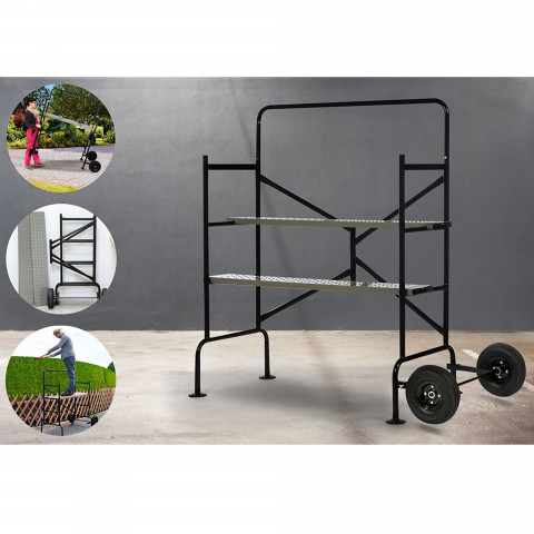 Échafaudage hauteur plateaux 80cm + roues
