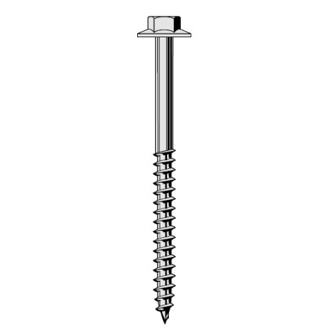 Tirefond th embase 6x80 visser galva - 100 pcs