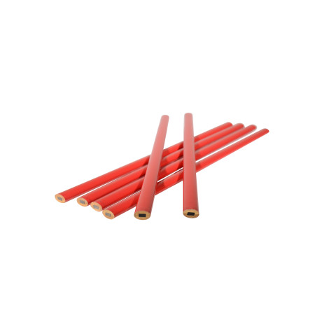 Crayon de marquage rouge de charpentier (12 pièces) Edma 132955