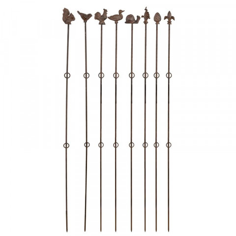Supports à plantes verticaux (lot de 8)