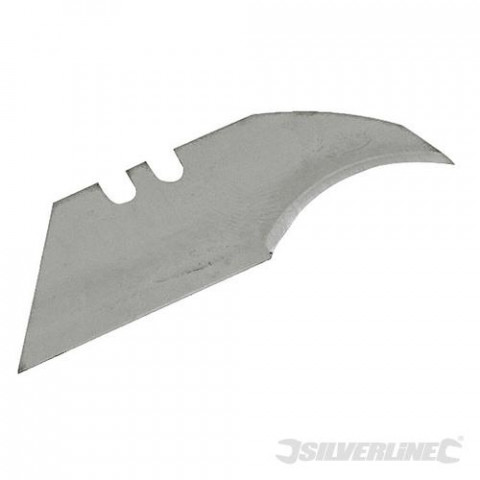 10 lames de cutter concaves 0,6 mm SILVERLINE 675229