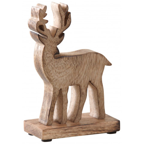 Décoration en bois vieilli cerf