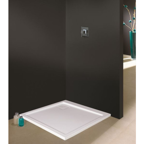Receveur de douche carré 1000x1000 mm blanc space line leda