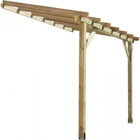 Structure à couvrir en bois traité fabrication française