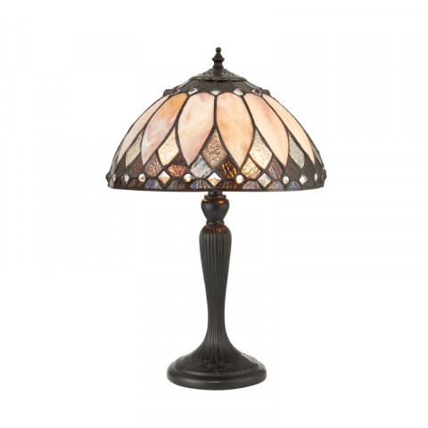 Petite lampe 2 ampoules brooklyn, verre et résine