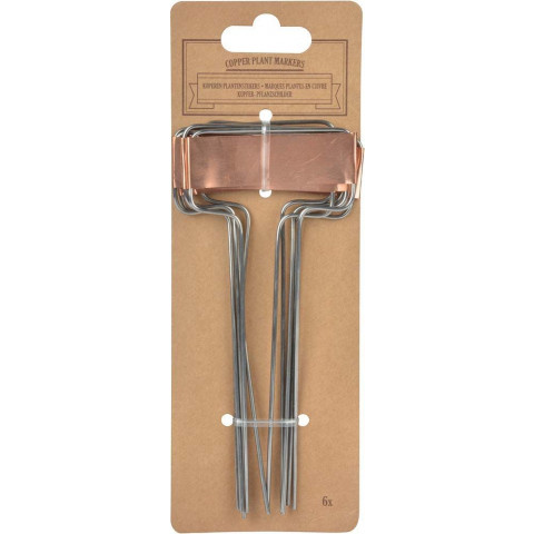 Etiquettes à plantes en cuivre (lot de 6)