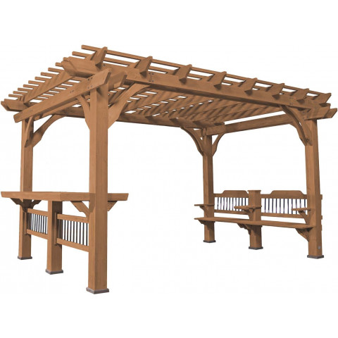 Pergola en bois de cèdre oasis