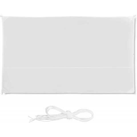Voile d'ombrage rectangle 2 x 4 m blanc 