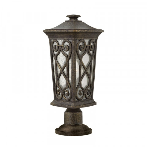 Borne extérieure enzo, petite, verre, aluminium couleur automne