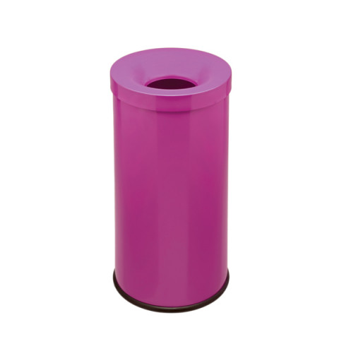 Corbeille anti feu cocorito rouge capacité 50 litres tête antifeu