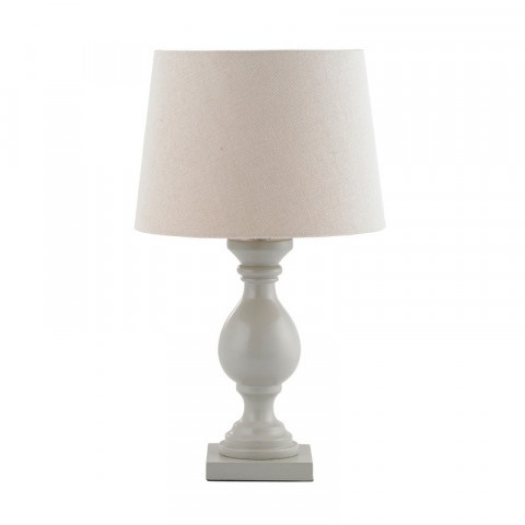 Lampe marsham, taupe, avec abat-jour
