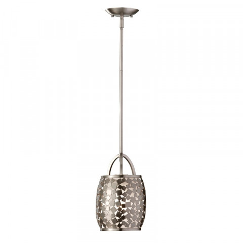 Suspension zara, acier brossé, 1 ampoule