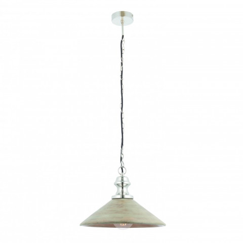 Suspension melbury, bois lavé et nickel
