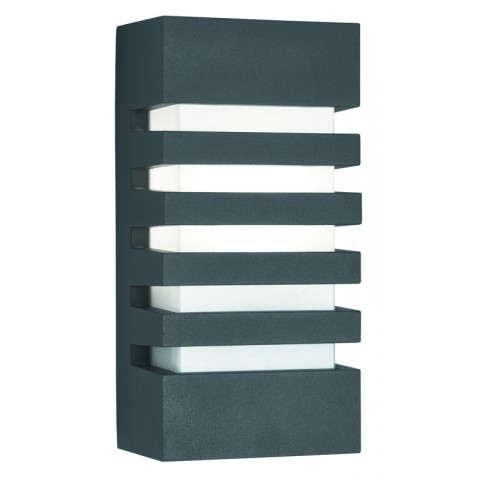 Applique outdoor & porch, en fonte d'aluminium anthracite et polycarbonate