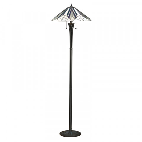 Lampadaire 156 cm astoria, verre et métal