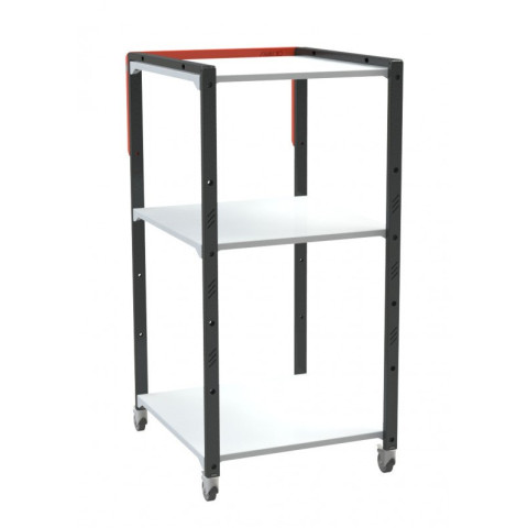 Pupitre avec 3 étagères à roulettes 150 kg - 826748371