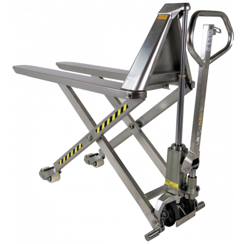 Transpalette haute levée manuel inox 1000 kg - 855010419