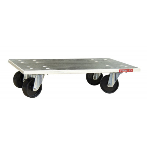 Plateau roulant bois glissnot, 600 x 800 mm, roues NY, 350 kg