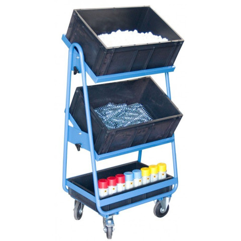 Servante à bacs armature + bacs plastiques 200 kg - 880006500