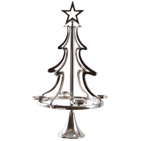 Sapin porte bougie en aluminium