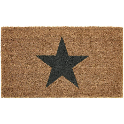 Paillasson coco motif étoile 75 x 45 cm