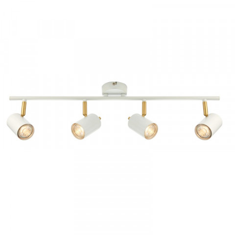 Plafonnier gull, blanc et or, 4 ampoules