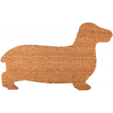 Paillasson en fibres de coco chien teckel