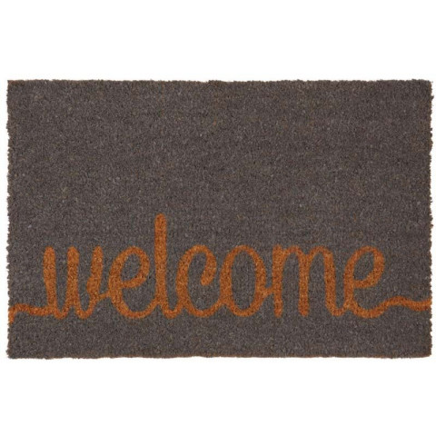 Paillasson en fibres de coco noir welcome