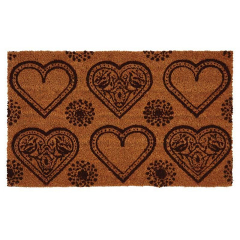 Paillasson en fibres de coco 6 coeurs
