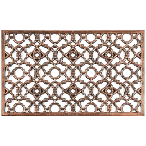 Paillasson rosalie effet métal 75 x 45 cm