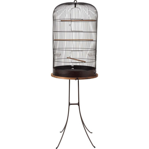 Ensemble cage rétro pour oiseaux marthe 45 cm avec pieds