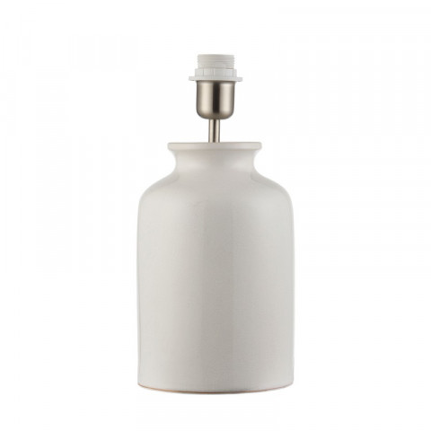 Lampe brampton, céramique ivoire, 35 cm, sans abat-jour
