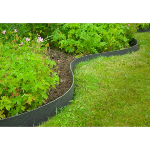 Bordure de jardin 0,12x12 m 5 mm noir