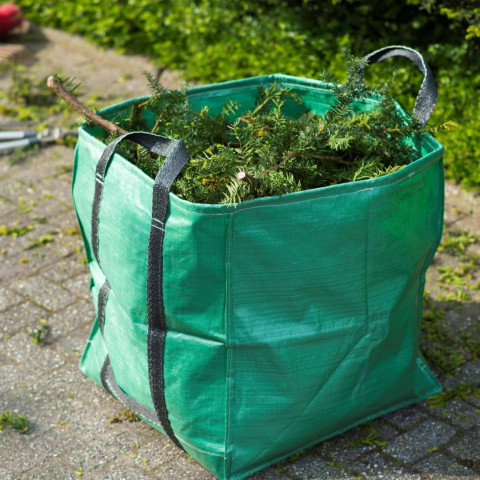 Sac à déchets de jardin carré vert 148 l