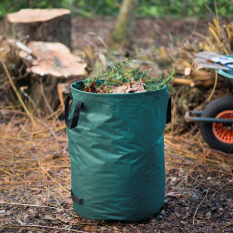 Sac à déchets de jardin rond 140 l vert