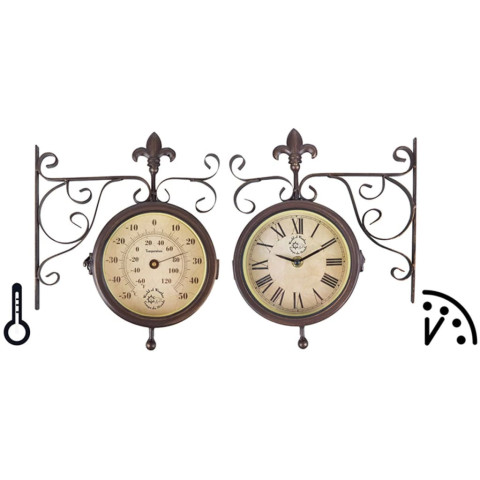 Horloge de station avec thermomètre tf005