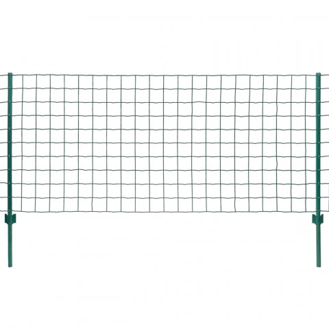 Clôture Euro Acier 20x1,2 m Vert