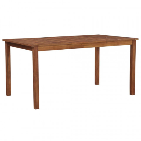 Table de jardin bois d'acacia massif - Longueur au choix