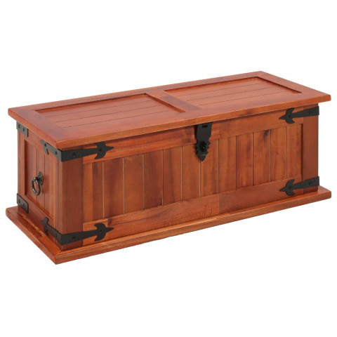 Coffre de rangement 60x25x22 cm bois d'acacia solide