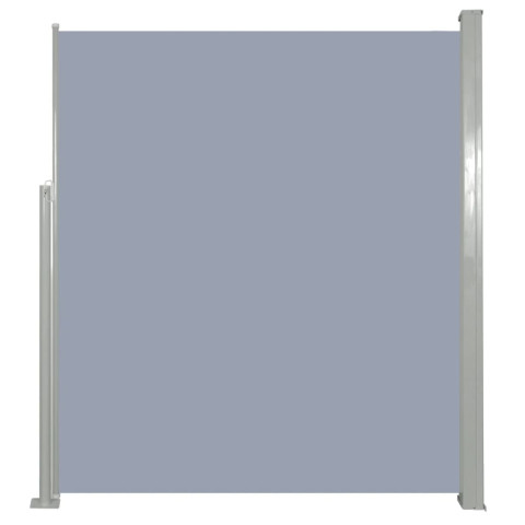 Auvent paravent store brise-vue latéral rétractable de patio jardin terrasse balcon protection visuelle écran 160 x 500 cm gris helloshop26 02_0007095