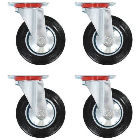 Roulettes pivotantes 4 pcs 160 mm