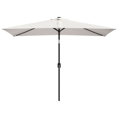 Parasol de jardin 200 x 300 cm rectangulaire blanc sable helloshop26 02_0008031