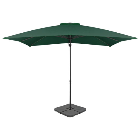 Parasol avec base portable 2,5 x 2,5 cm vert helloshop26 02_0008062