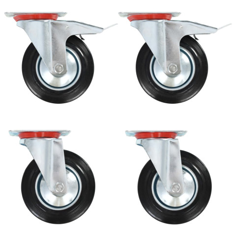 12 pcs roulettes pivotantes 160 mm